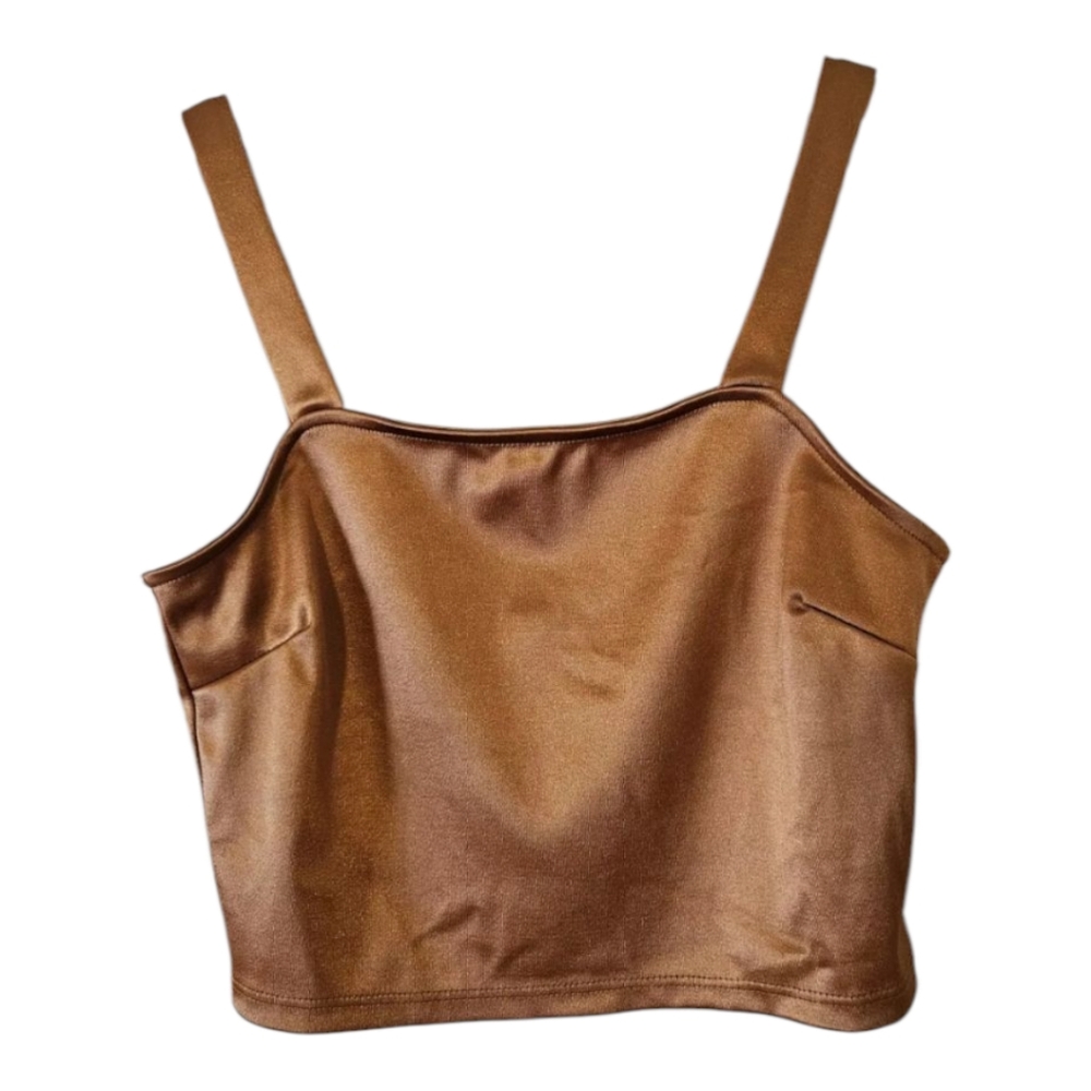 Altar'd State Shiny Crop Tank Top, Small